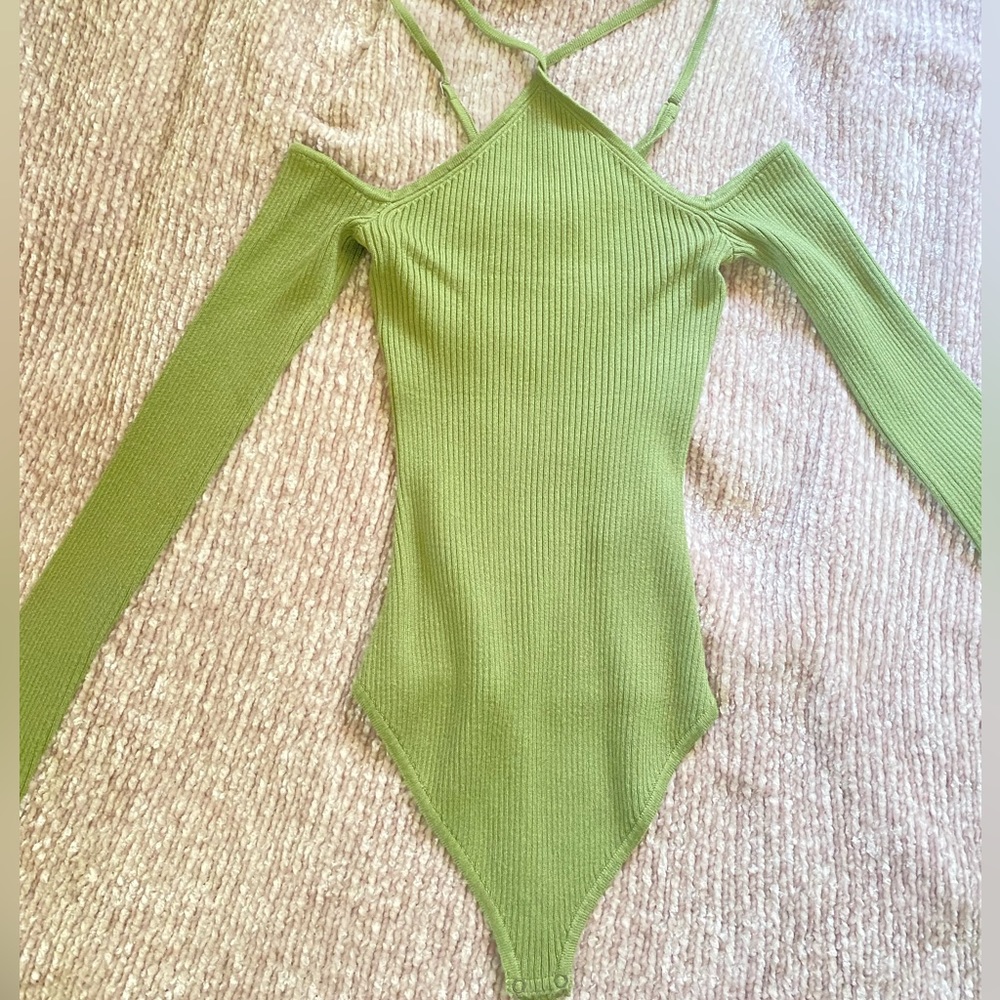 Green Sweater Abercrombie Bodysuit